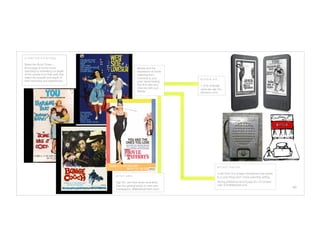 c r e a t I v e s t r a t e g y

Relive the Good Times –
Encourage at home movie                                 Movies and the
watching by reminding our target                        experience of movie
of the movies from their past that                      watching from
reﬂect the breadth and depth of                         moments in your       k i n d l e a d
their memories and experiences.
                        past: remembering
                                                        that ﬁrst date and    1.37% of Kindle
                                                        drive-ins with your   users are age 55+
                                                        friends.
             (Amazon.com)




                                                                                             d i r e c t m a i l e r

                                                                                             In the form of a vintage microphone that opens
                                     p r i n t a d s
                                        to a cozy living room movie watching setting.
                                     Age 55+ are three times more likely                     Strong preference among age 55+ for printed
                                     than the general public to read print                   mail. (ChiefMarketer.com)
                                                                                                                                              six
                                     newspapers. (MarketingCharts.com)
 