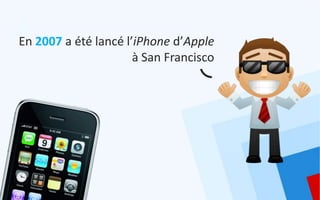 En 2007 a été lancé l’iPhone d’Apple
                      à San Francisco
 