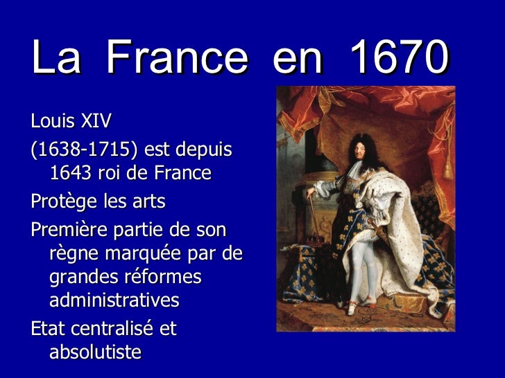 Moliere A Vecu Sous Le Regne Du Roi