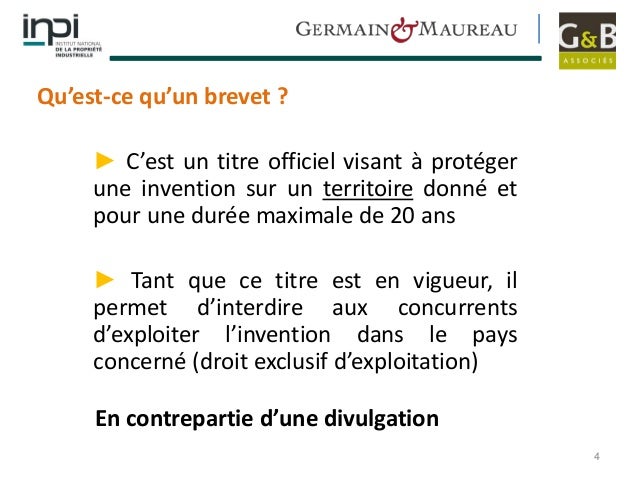 Le brevet unitaire européen présenté par l’INPI, le cabinet G&a…