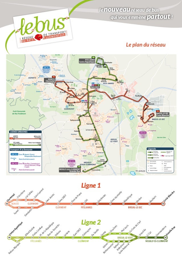 Le bus transport agglomération clermontoise parcours et horaires