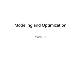 Optimization Modeling Exercises Comprehensive Introduction to Modeling and Optimization in Operations ...