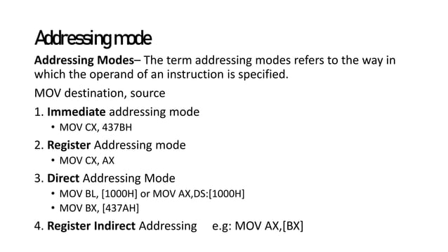 Assembly Language Programming Introduction Pptx Assembly Language Programming Introduction Pptx