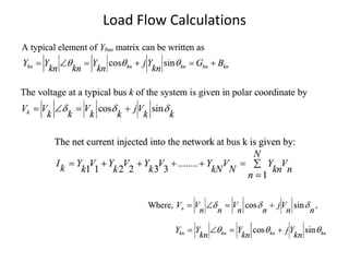Load Flow Calculations
 