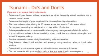 Tsunami alert watch warning
