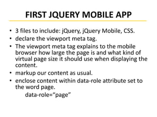 jQuery Mobile | PPTX
