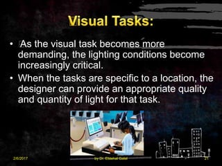 Introduction to lighting design for architect and interior designers | PPTX