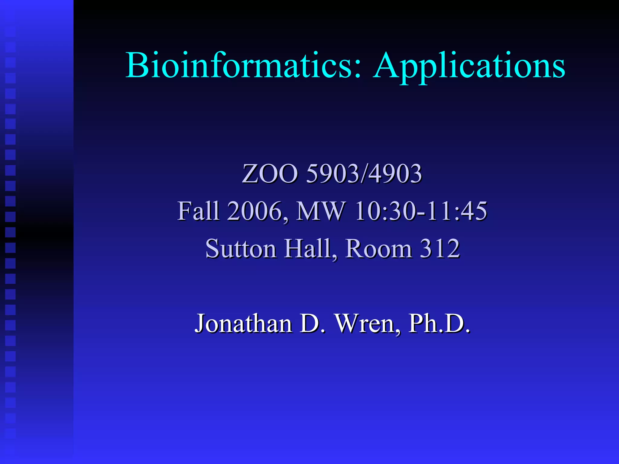 Bioinformatics | PPT