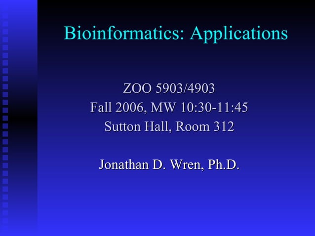Bioinformatics | PPT