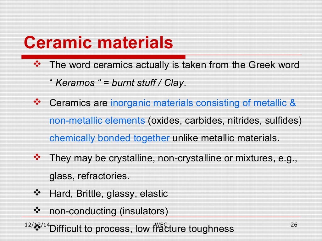 Introduction To Technical Materials or Material Technology
