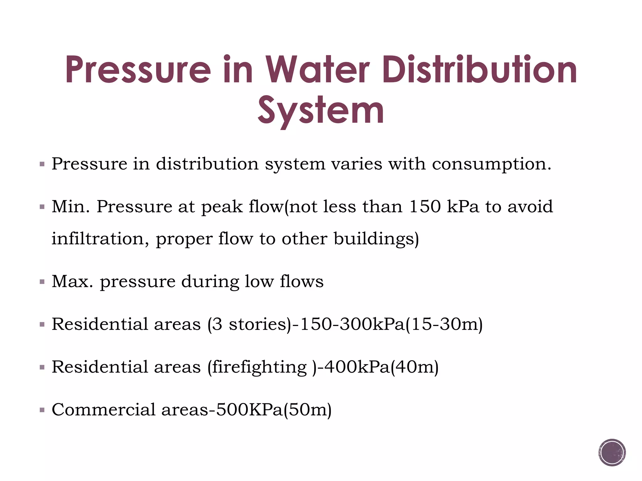 Hydraulics of water Distribution System | PDF