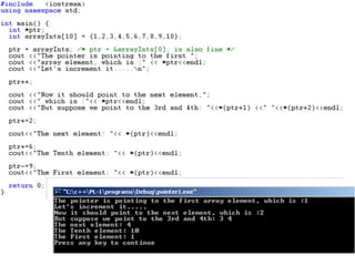 Computer Programming (C++)Pointers and Arrays | PPT