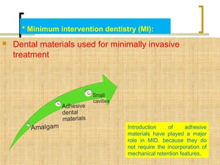 minimal intervension dentistry | PPT