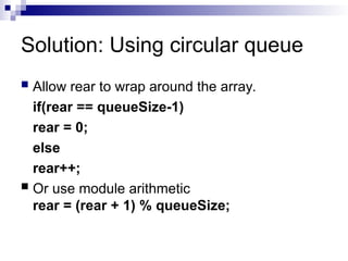 Lec-12, 13 Quees Array Implementation IN | PPT