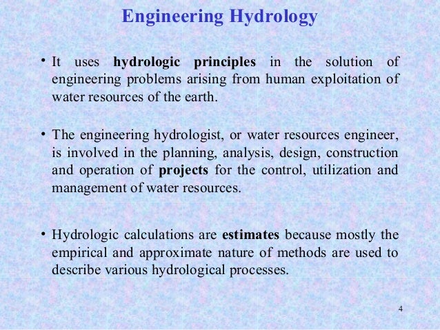 hydrological engineers
