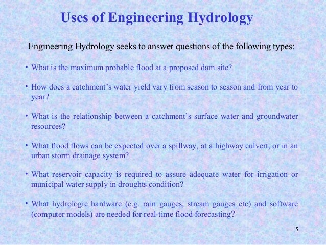 hydrological engineers