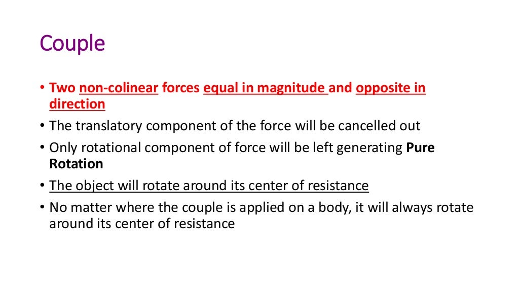 basics of orthodontic force system