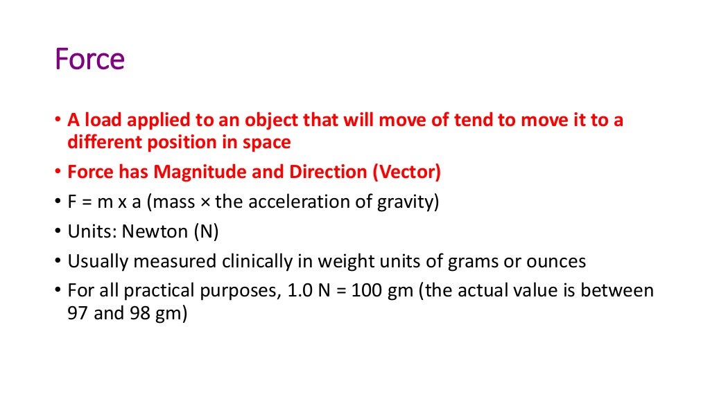 basics of orthodontic force system