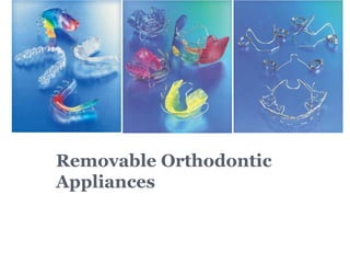 Removable Orthodontic
Appliances
 