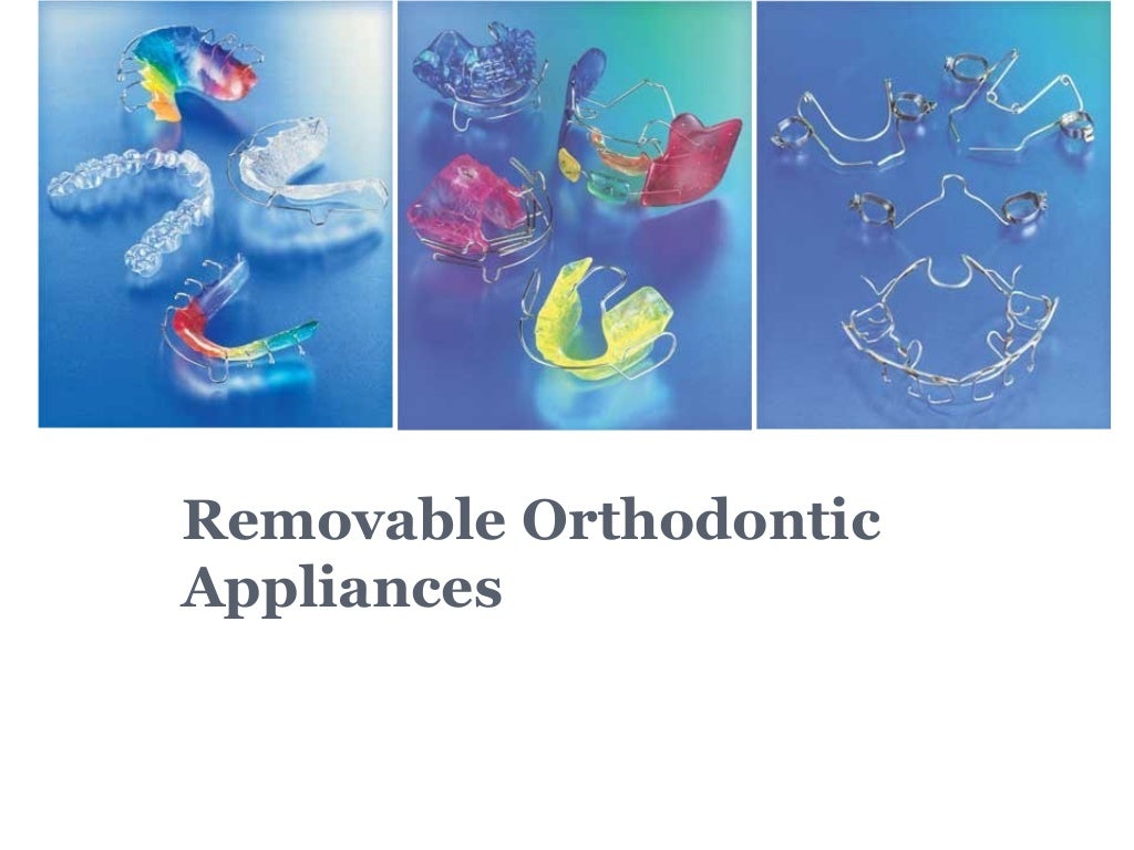 removable orthodontic appliances