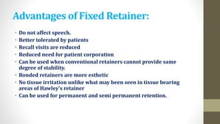 Retention and relapse | PPTX
