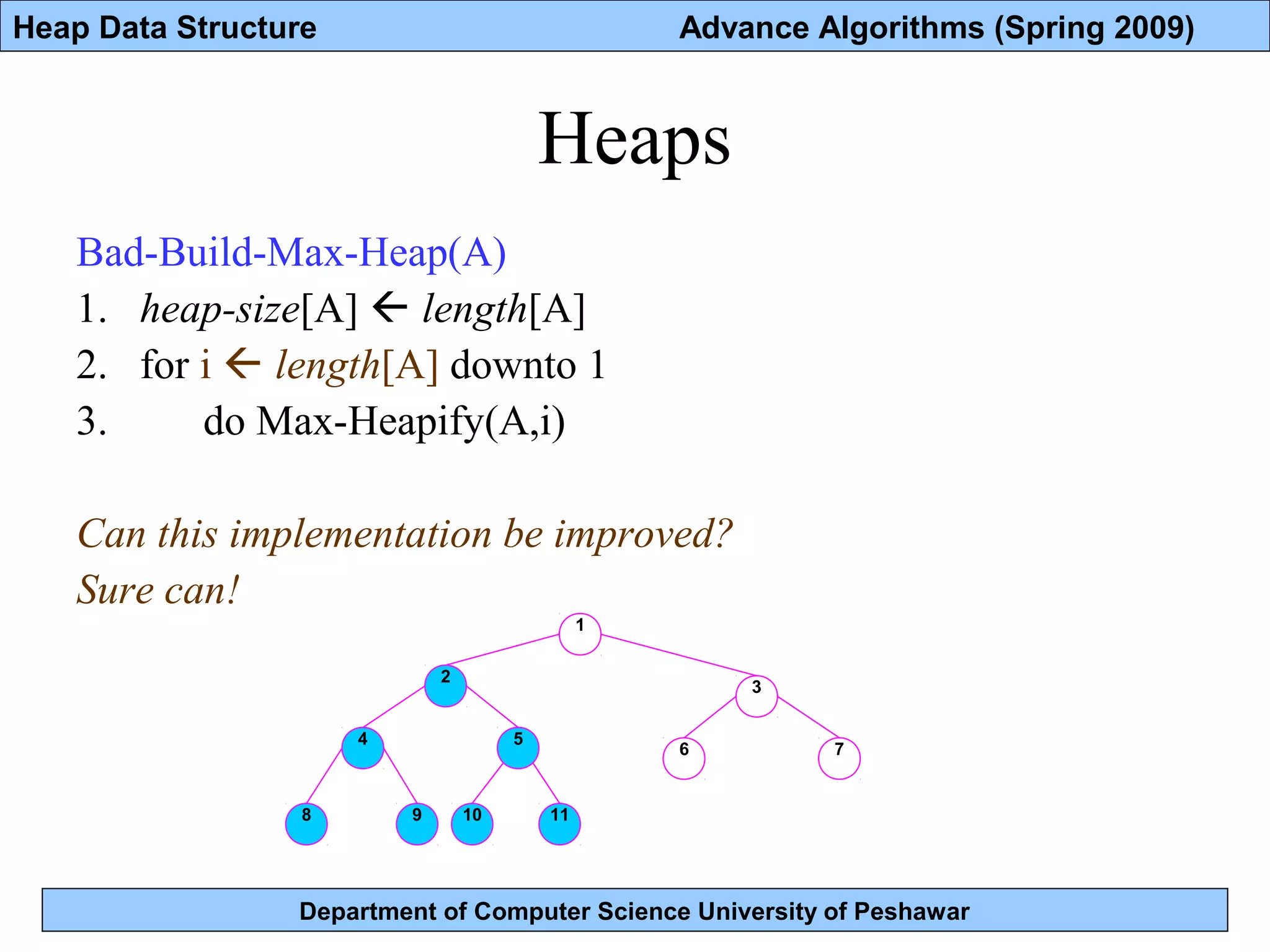 Lec 17 heap data structure | PPT