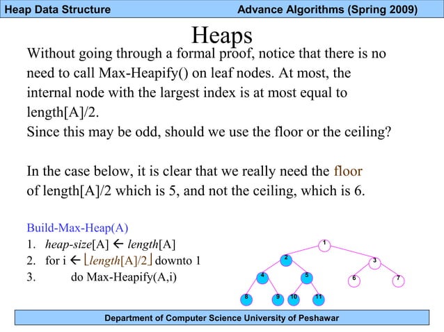 Lec 17 heap data structure | PPT