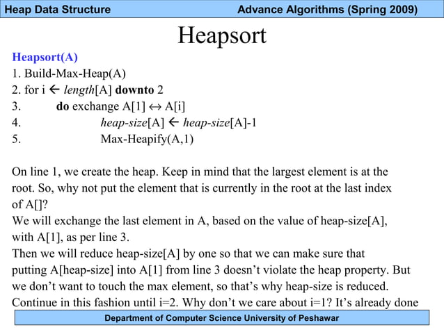 Lec 17 heap data structure | PPT