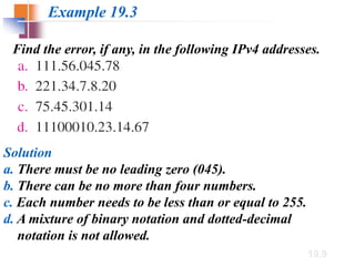 Error Ip Numbers IP addressing in computer Networks explanation | PDF