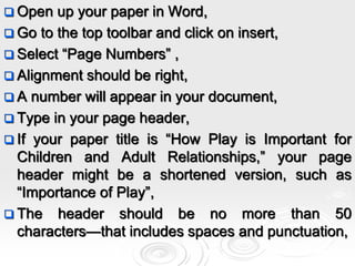 How to format your research paper | PPT