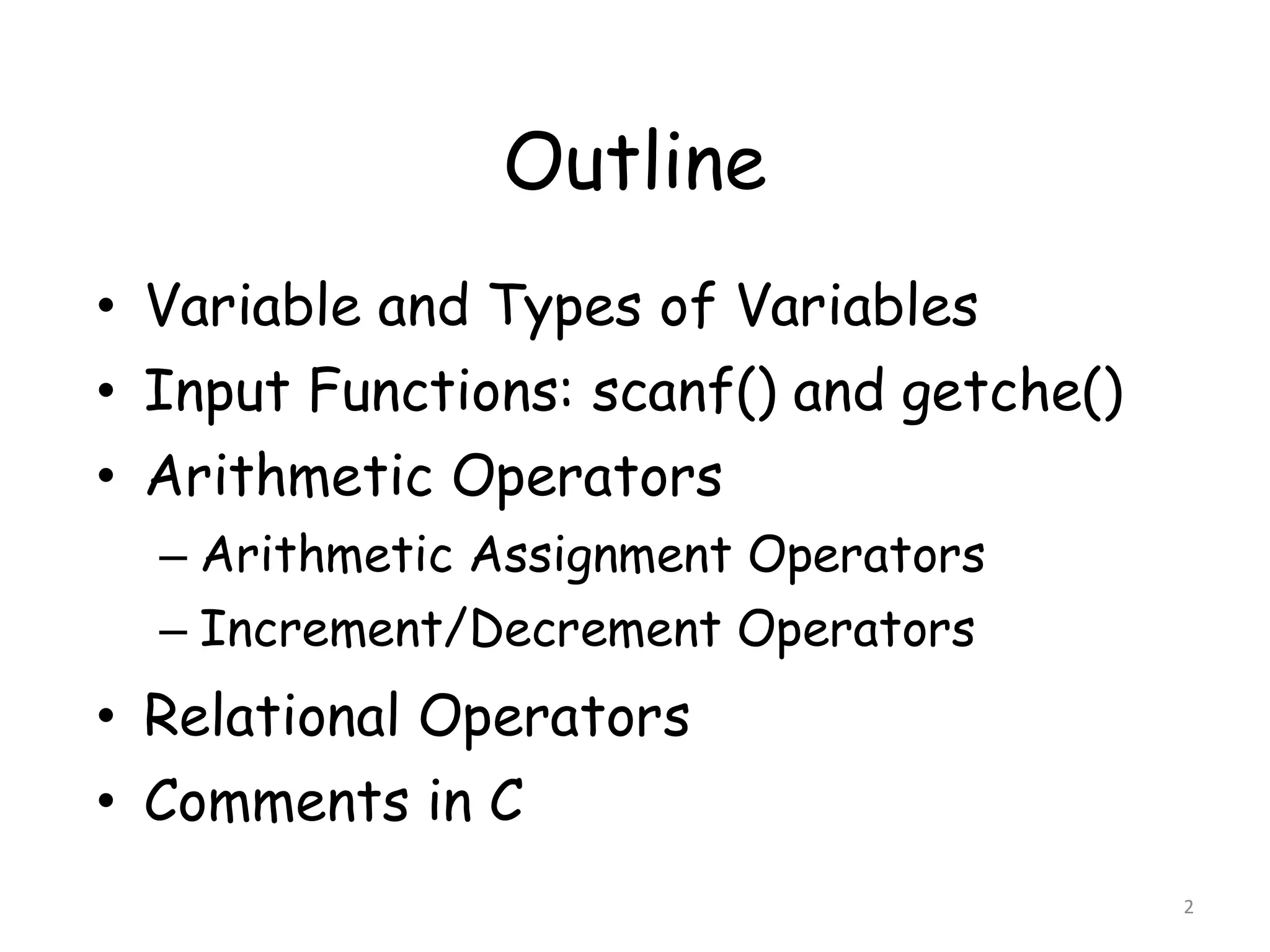 C Building Blocks | PDF