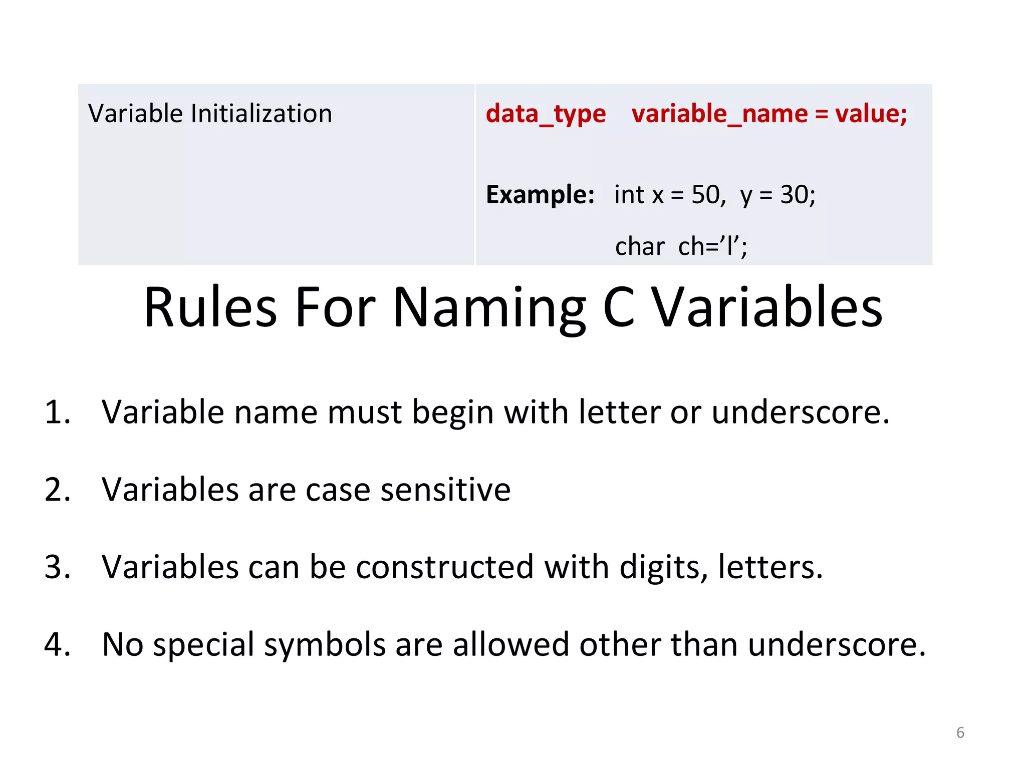 C Building Blocks | PDF
