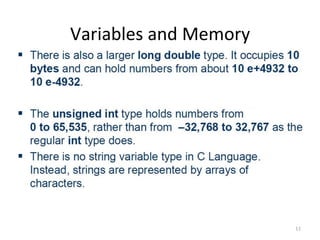 Variables and Memory
11
 
