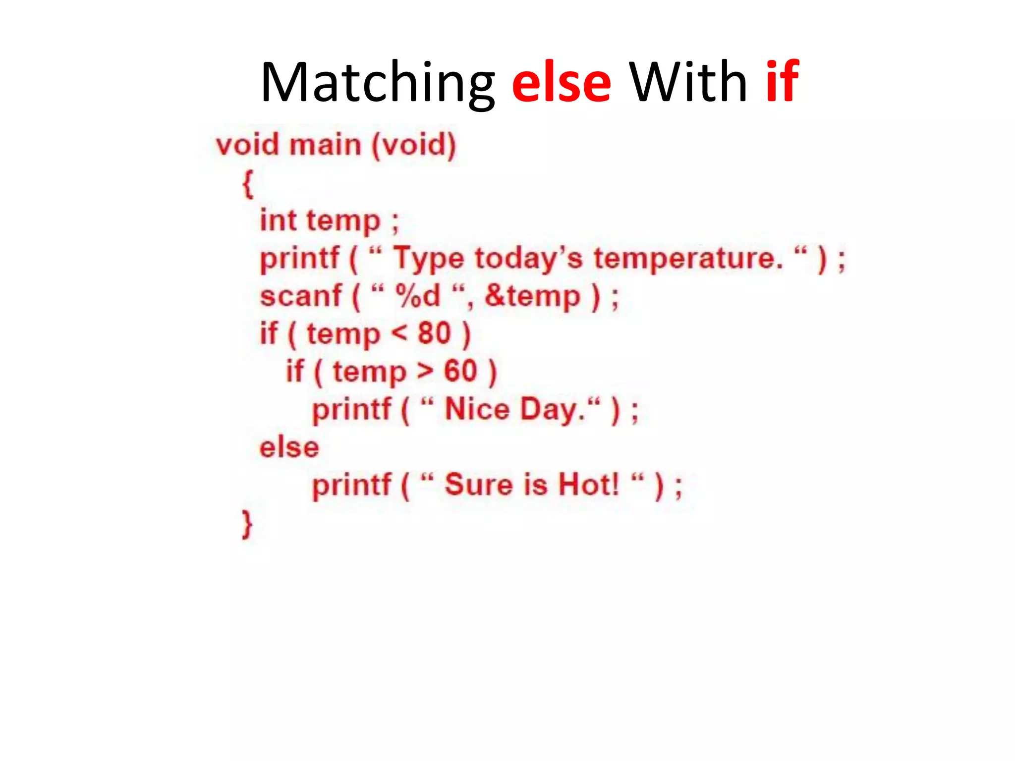 Programming Fundamentals Decisions | PPT