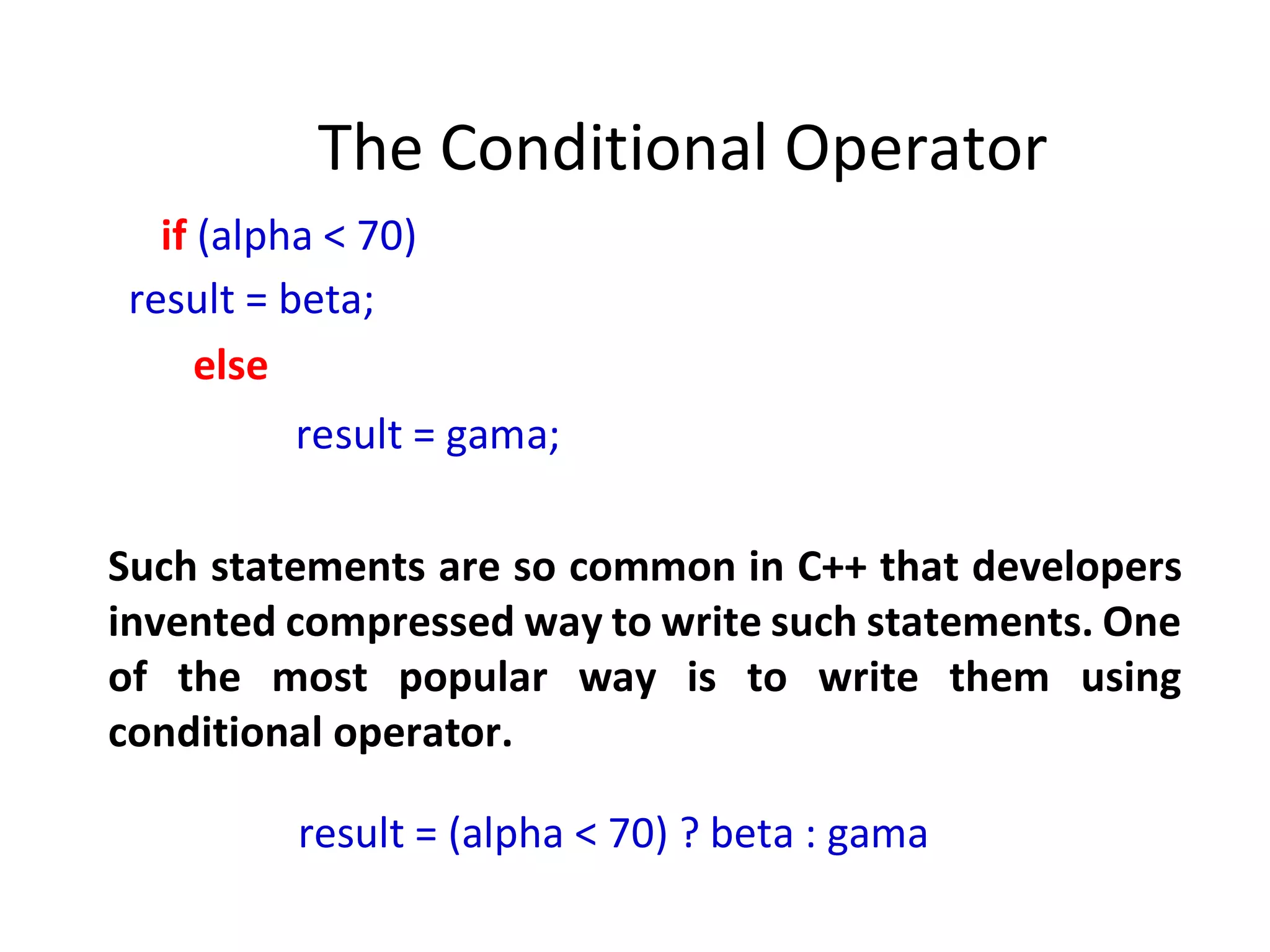 Programming Fundamentals Decisions | PPT