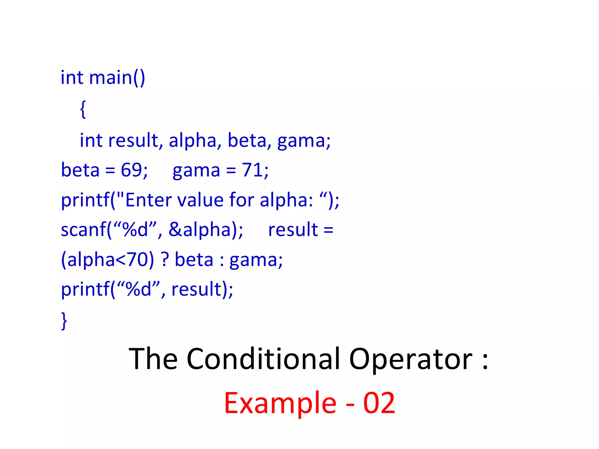 Programming Fundamentals Decisions | PPT