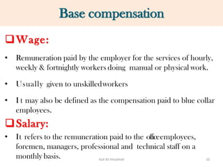 Strategic Compensation: A Component of Human Resource Management | PDF
