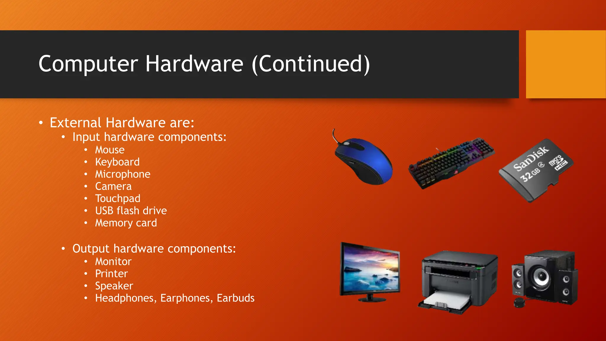 Introductoin of computer hardware and software | PPT