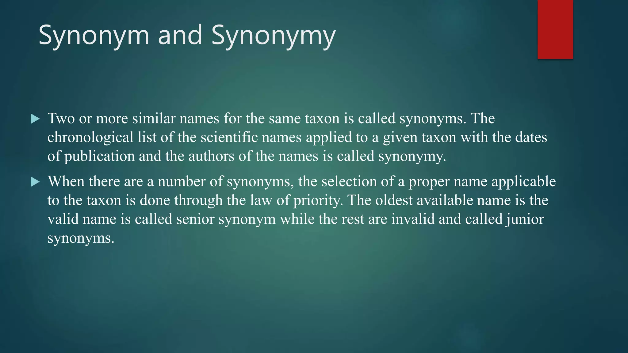 Lec. 18 Binomenclature | PPTX | Biological Sciences | Science