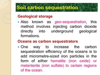 Lec.32. soil carbon sequestration and carbon tradingLec.32. soil carbon ...