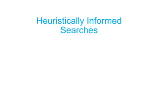 Heuristically Informed
Searches
 