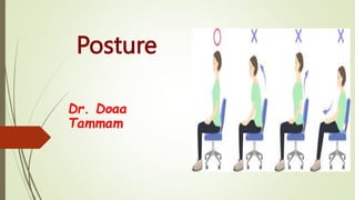 Posture
Dr. Doaa
Tammam
 