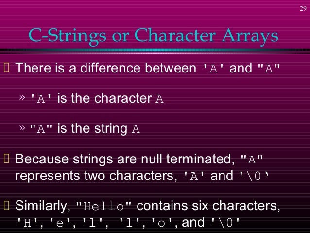 Lec 25 - arrays-strings
