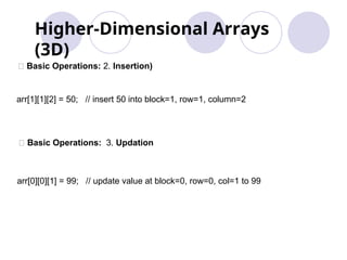 DSA Lec-2 Arrays ADT FOR THE STUDENTS OF BSCS | PPT