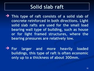 Solid Rafts Lec -2 B&MC How foundation works in a building structure | PPTX
