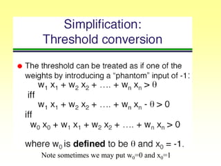 Note sometimes we may put w0=0 and x0=1
 