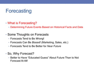 Lec-3 Forecasting.pdf Data science college | PDF