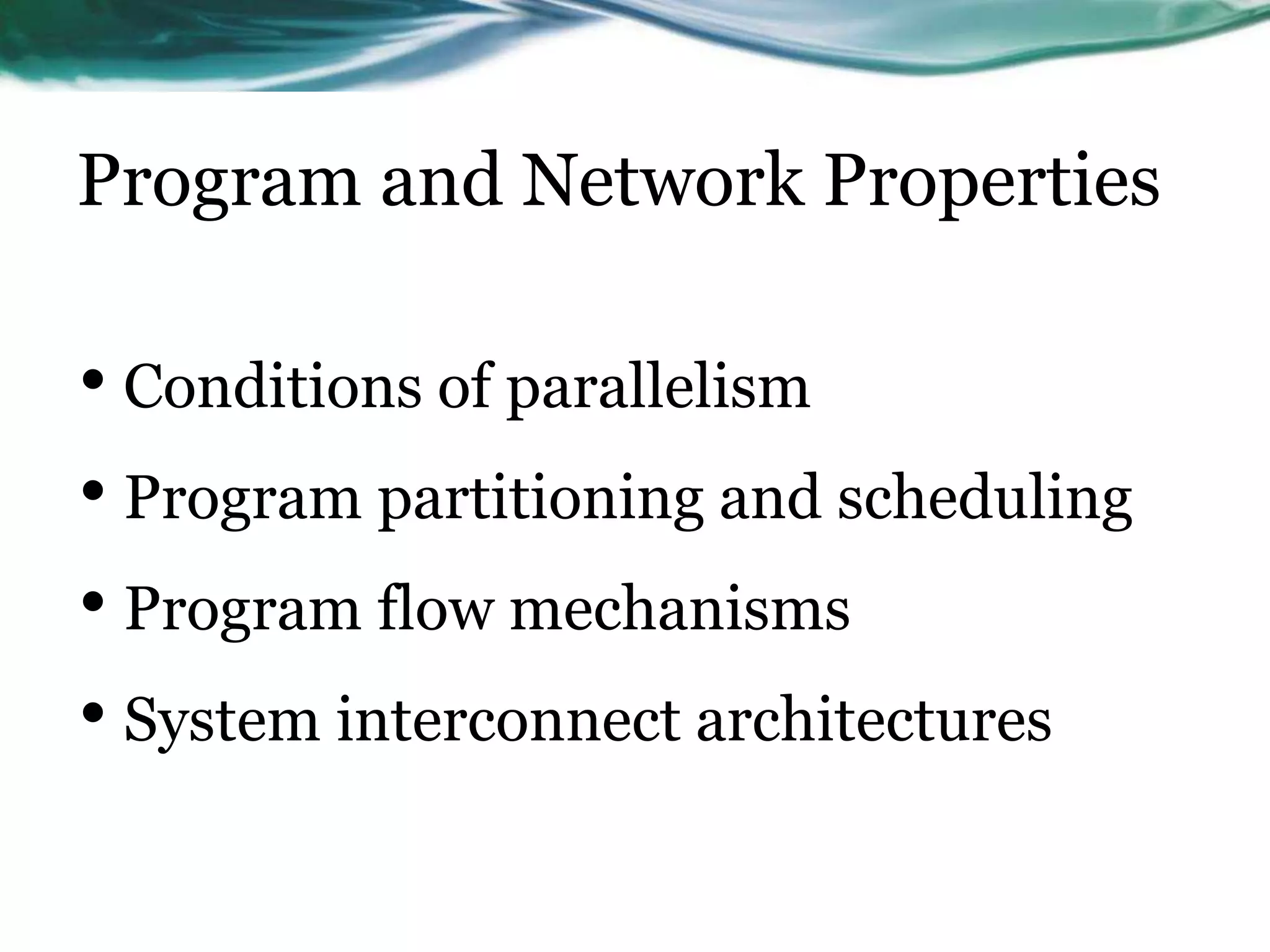 Lec 4 (program and network properties) | PPTX