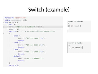 Switch (example)
 
