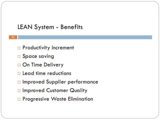 Lean manufacturing & Supply Chain | PPTX